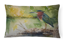 Load image into Gallery viewer, Green Heron Throw Pillow
