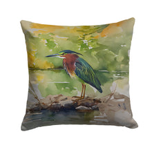 Load image into Gallery viewer, Green Heron Throw Pillow