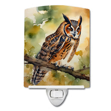 Load image into Gallery viewer, Long-Eared Owl Ceramic Night Light