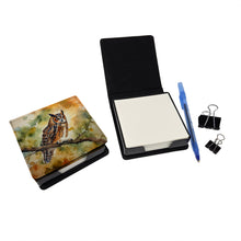 Load image into Gallery viewer, Long-Eared Owl PU Leather Note Paper Holder
