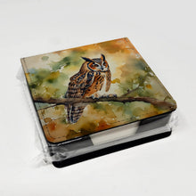 Load image into Gallery viewer, Long-Eared Owl PU Leather Note Paper Holder
