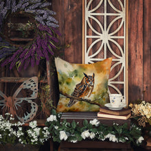Load image into Gallery viewer, Long-Eared Owl Throw Pillow