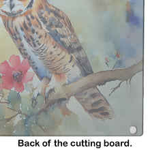 Load image into Gallery viewer, Long-Eared Owl Glass Cutting Boards – Durable, Decorative Kitchen Art