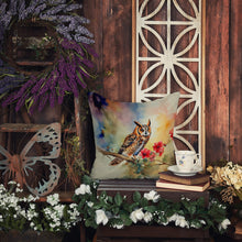 Load image into Gallery viewer, Long-Eared Owl Throw Pillow