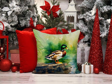 Load image into Gallery viewer, Mallard Throw Pillow - 14x14 Decorative Pillow – Art for Your Home &amp; Patio