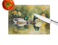 Load image into Gallery viewer, Mallard Glass Cutting Boards – Durable, Decorative Kitchen Art