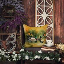 Load image into Gallery viewer, Mallard Throw Pillow - 14x14 Decorative Pillow – Art for Your Home &amp; Patio