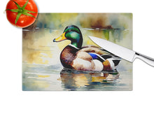 Load image into Gallery viewer, Mallard Glass Cutting Boards – Durable, Decorative Kitchen Art