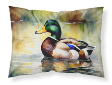 Load image into Gallery viewer, Mallard Standard Pillowcase – Artistic Decorative Front, White Back