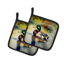 Load image into Gallery viewer, Mallard Pot Holders - Set of 2 Decorative Kitchen Helpers | Made in the USA