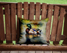 Load image into Gallery viewer, Mallard Throw Pillow - 14x14 Decorative Pillow – Art for Your Home &amp; Patio