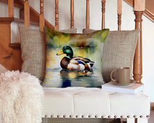 Load image into Gallery viewer, Mallard Throw Pillow - 14x14 Decorative Pillow – Art for Your Home &amp; Patio