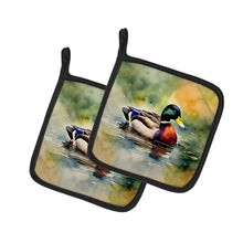 Load image into Gallery viewer, Mallard Pot Holders - Set of 2 Decorative Kitchen Helpers | Made in the USA