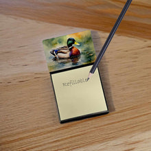 Load image into Gallery viewer, Mallard Sticky Note Holder- Refiilable Desk Accessory Note Pad