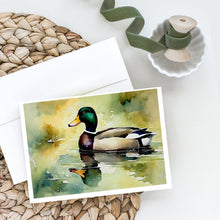 Load image into Gallery viewer, Mallard Greeting Cards - Blank Note Cards – 8-Pack of Artist-Designed Cards with Envelopes