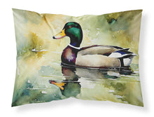 Load image into Gallery viewer, Mallard Standard Pillowcase – Artistic Decorative Front, White Back
