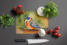 Load image into Gallery viewer, Mandarin Duck Glass Cutting Boards – Durable, Decorative Kitchen Art