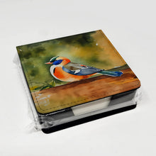 Load image into Gallery viewer, Mandarin Duck PU Leather Note Paper Holder