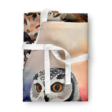 Load image into Gallery viewer, Northern Hawk Owl Apron – Artist-Designed Kitchen, BBQ &amp; Craft Apron