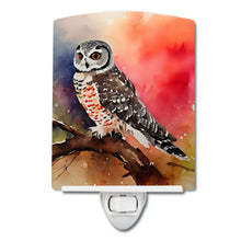 Load image into Gallery viewer, Northern Hawk Owl Ceramic Night Light