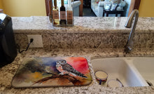 Load image into Gallery viewer, Northern Hawk Owl Dish Drying Mat
