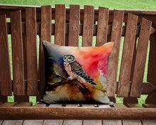 Load image into Gallery viewer, Northern Hawk Owl Throw Pillow - 14x14 Decorative Pillow – Art for Your Home &amp; Patio