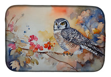 Load image into Gallery viewer, Northern Hawk Owl Dish Drying Mat