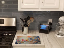 Load image into Gallery viewer, Northern Hawk Owl Glass Cutting Boards – Durable, Decorative Kitchen Art