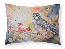 Load image into Gallery viewer, Northern Hawk Owl Standard Pillowcase – Artistic Decorative Front, White Back