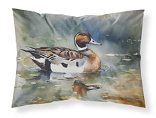 Load image into Gallery viewer, Northern Pintail Standard Pillowcase – Artistic Decorative Front, White Back