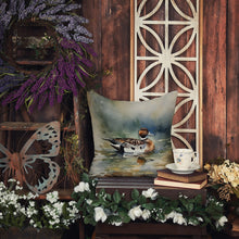 Load image into Gallery viewer, Northern Pintail Throw Pillow - 14x14 Decorative Pillow – Art for Your Home &amp; Patio