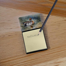 Load image into Gallery viewer, Northern Pintail Sticky Note Holder- Refiilable Desk Accessory Note Pad