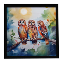 Load image into Gallery viewer, Owls Framed Metal Print