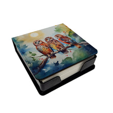 Load image into Gallery viewer, Owls PU Leather Note Paper Holder