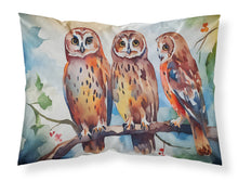 Load image into Gallery viewer, Owls Standard Pillowcase – Artistic Decorative Front, White Back