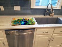Load image into Gallery viewer, Peacock Dish Drying Mat