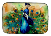 Load image into Gallery viewer, Peacock Dish Drying Mat