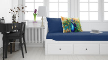 Load image into Gallery viewer, Peacock Standard Pillowcase – Artistic Decorative Front, White Back