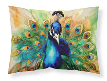 Load image into Gallery viewer, Peacock Standard Pillowcase – Artistic Decorative Front, White Back