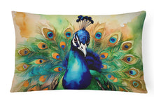 Load image into Gallery viewer, Peacock Throw Pillow