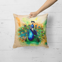 Load image into Gallery viewer, Peacock Throw Pillow