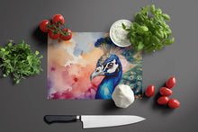 Load image into Gallery viewer, Peacock Glass Cutting Boards – Durable, Decorative Kitchen Art