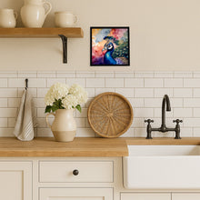 Load image into Gallery viewer, Peacock Framed Metal Print