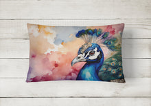 Load image into Gallery viewer, Peacock Throw Pillow
