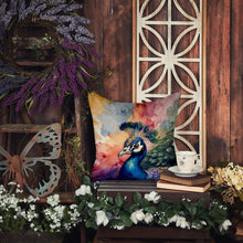 Load image into Gallery viewer, Peacock Throw Pillow