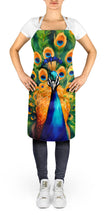 Load image into Gallery viewer, Peacock Apron – Artist-Designed Kitchen, BBQ &amp; Craft Apron