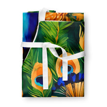 Load image into Gallery viewer, Peacock Apron – Artist-Designed Kitchen, BBQ &amp; Craft Apron