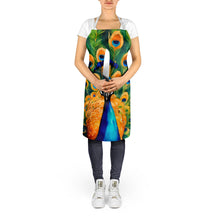 Load image into Gallery viewer, Peacock Apron – Artist-Designed Kitchen, BBQ &amp; Craft Apron