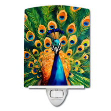 Load image into Gallery viewer, Peacock Ceramic Night Light