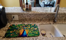 Load image into Gallery viewer, Peacock Dish Drying Mat